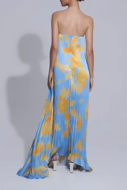 L'Idée Black Tie Jardin Maxi  Dress Blue Size 12 for rent on The Volte - image 4