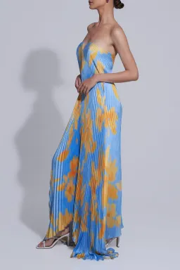 L'Idée Black Tie Jardin Maxi  Dress Blue Size 12 for rent on The Volte - image 2