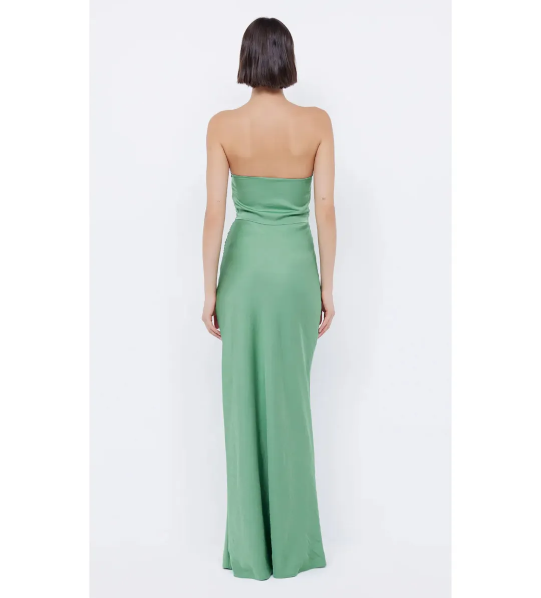Bec & Bridge Emilia Strapless Maxi Dress Green Apple Size 10 for rent on The Volte - main image