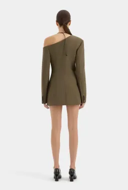 Sir the label Sartoria Mini Dress Chocolate Marle Size AU 8 for rent on The Volte - image 3