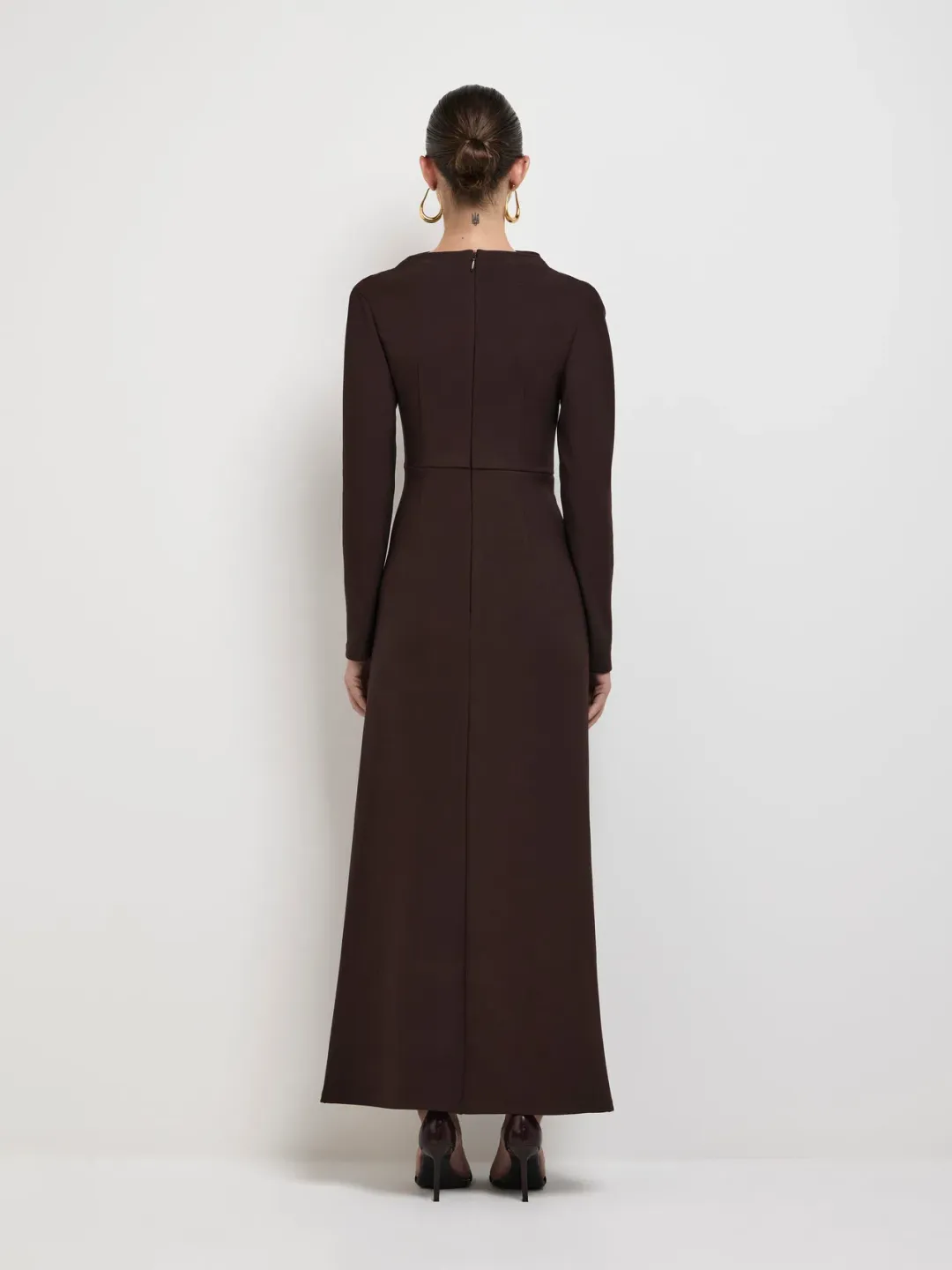 Sheike Alicia Maxi Dress in Brown Size 8 for rent on The Volte - main image