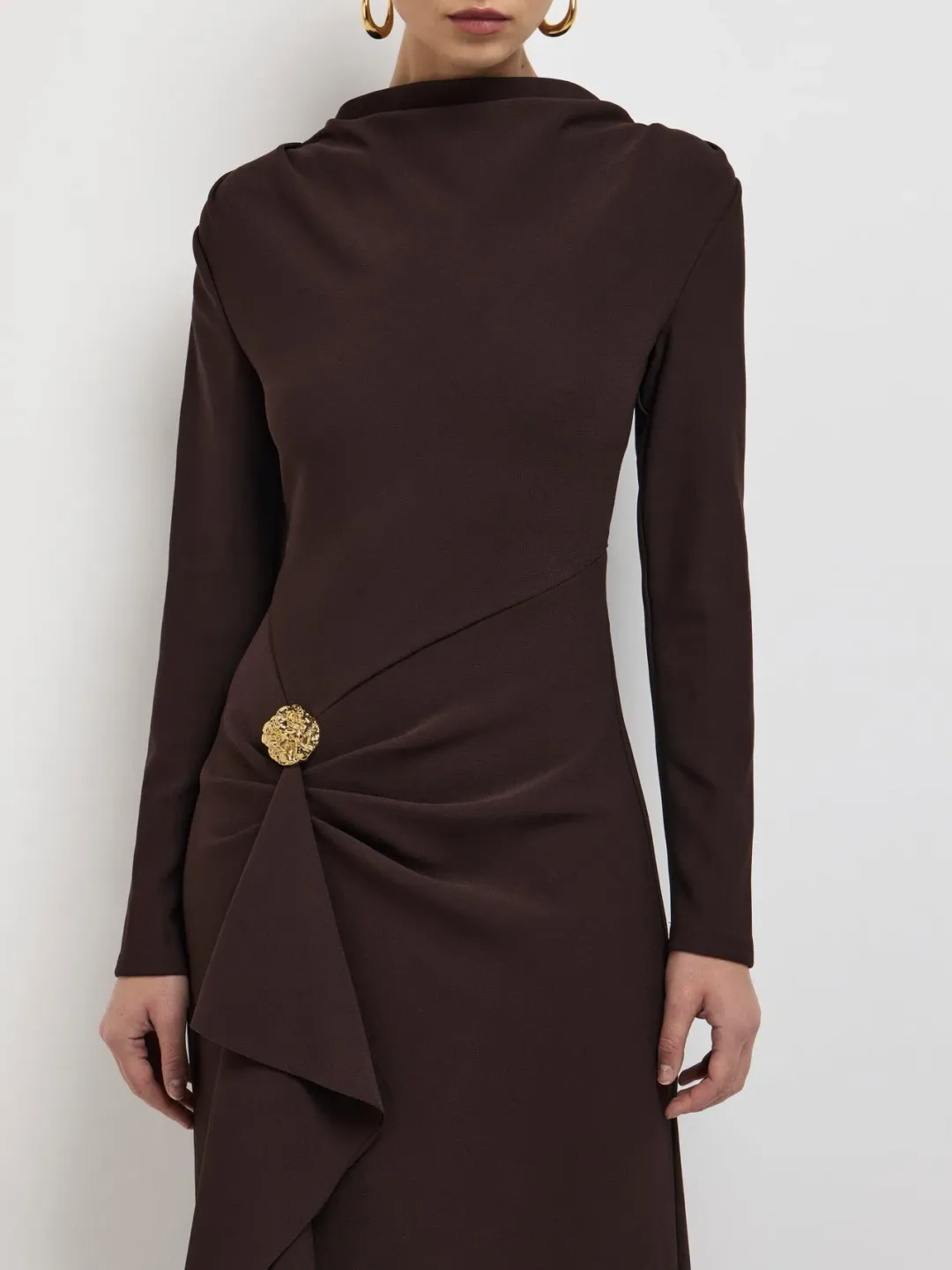 Sheike Alicia Maxi Dress in Brown Size 8 for rent on The Volte - main image