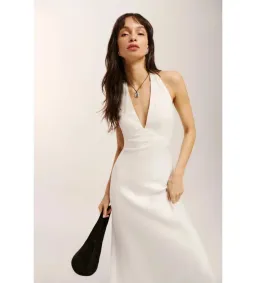 Reformation Delilah Linen Maxi Dress White Size 6 for rent on The Volte - image 2