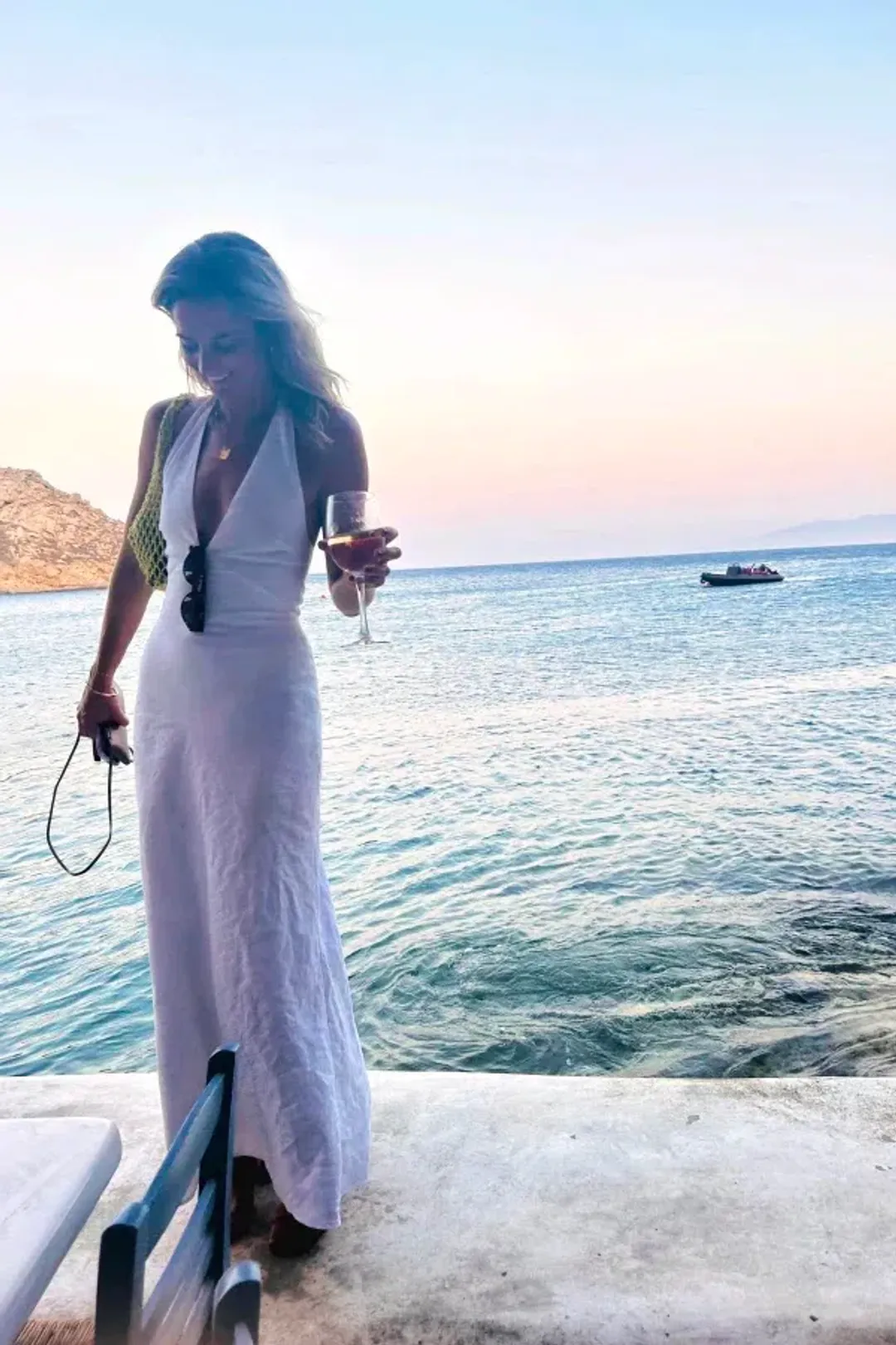 Reformation Delilah Linen Maxi Dress White Size 6 for rent on The Volte - main image