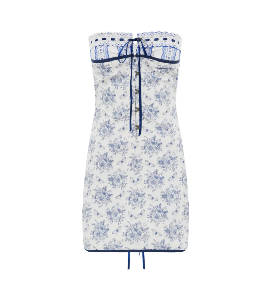 With Jean Sabrina Dress Print Size 6  for rent on The Volte - main image