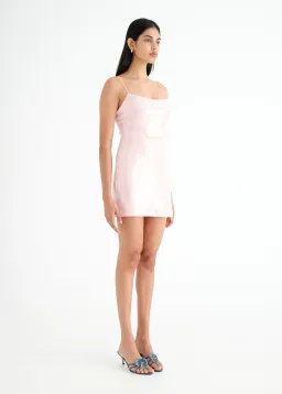Benni Juliano Sequin Mini Dress Candy Floss Pink Size AU 10 for rent on The Volte - image 2