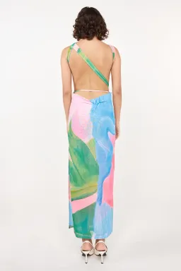 She is OLLÁ Luelle Mesh Maxi Dress Gaia Print Size M / AU 10 for rent on The Volte - image 2