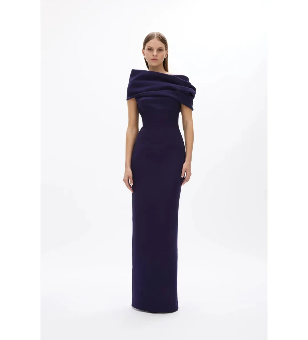 Rachel Gilbert Clara Gown Dress Dark Indigo Dark Purple Size 0 / AU 6 for rent on The Volte - main image