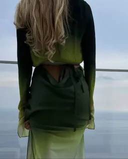 Rat & Boa Cypress Set Maxi Green Size AU 10  for rent on The Volte - image 4