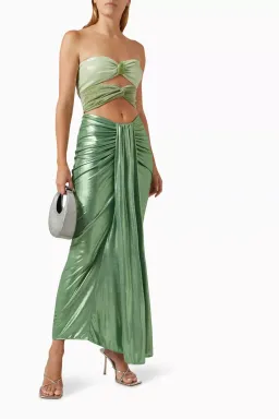 Baobab Giselle Maxi Dress Cucumber Green Size  L /Au 12  for rent on The Volte - image 1