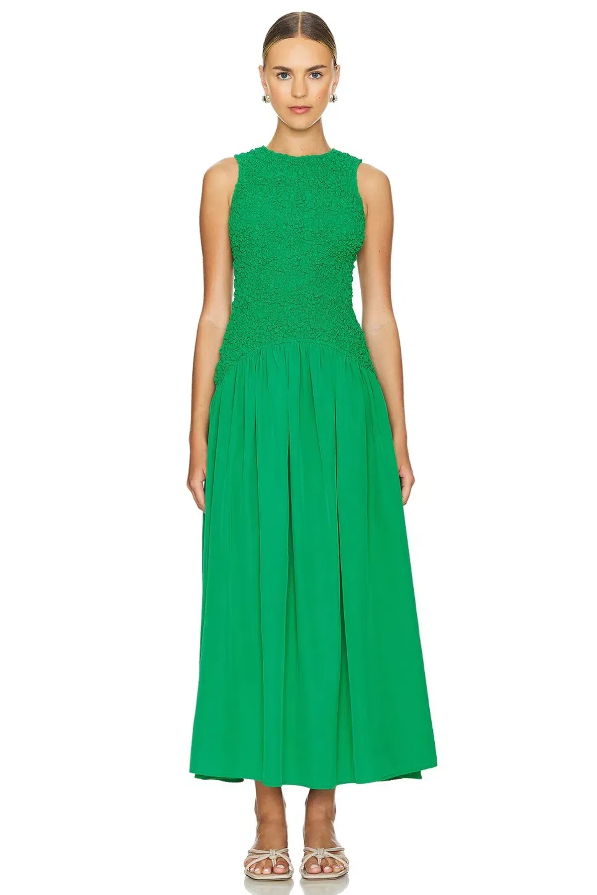 The Wolf Gang Marisol Maxi Dress Emerald Small S / Size AU 8 for rent on The Volte - main image