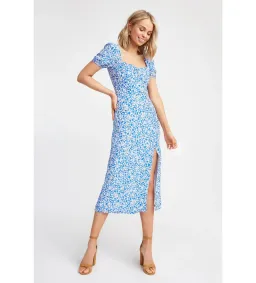 Kookai Iris Midi Dress Print Size 8 for rent on The Volte - image 1