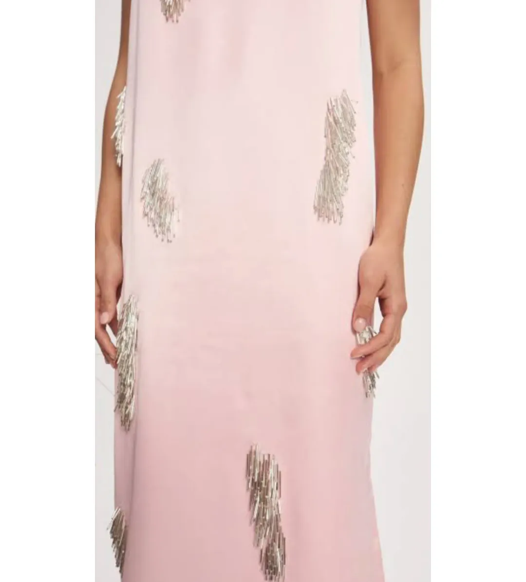 Alemais Cindy Embellished Slip Dress Pink Size 10  for rent on The Volte - main image