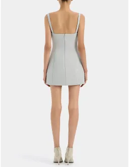 Sir the Label Sandrine Balconette Mini Dress Ice Blue Size AU 8 for rent on The Volte - image 3