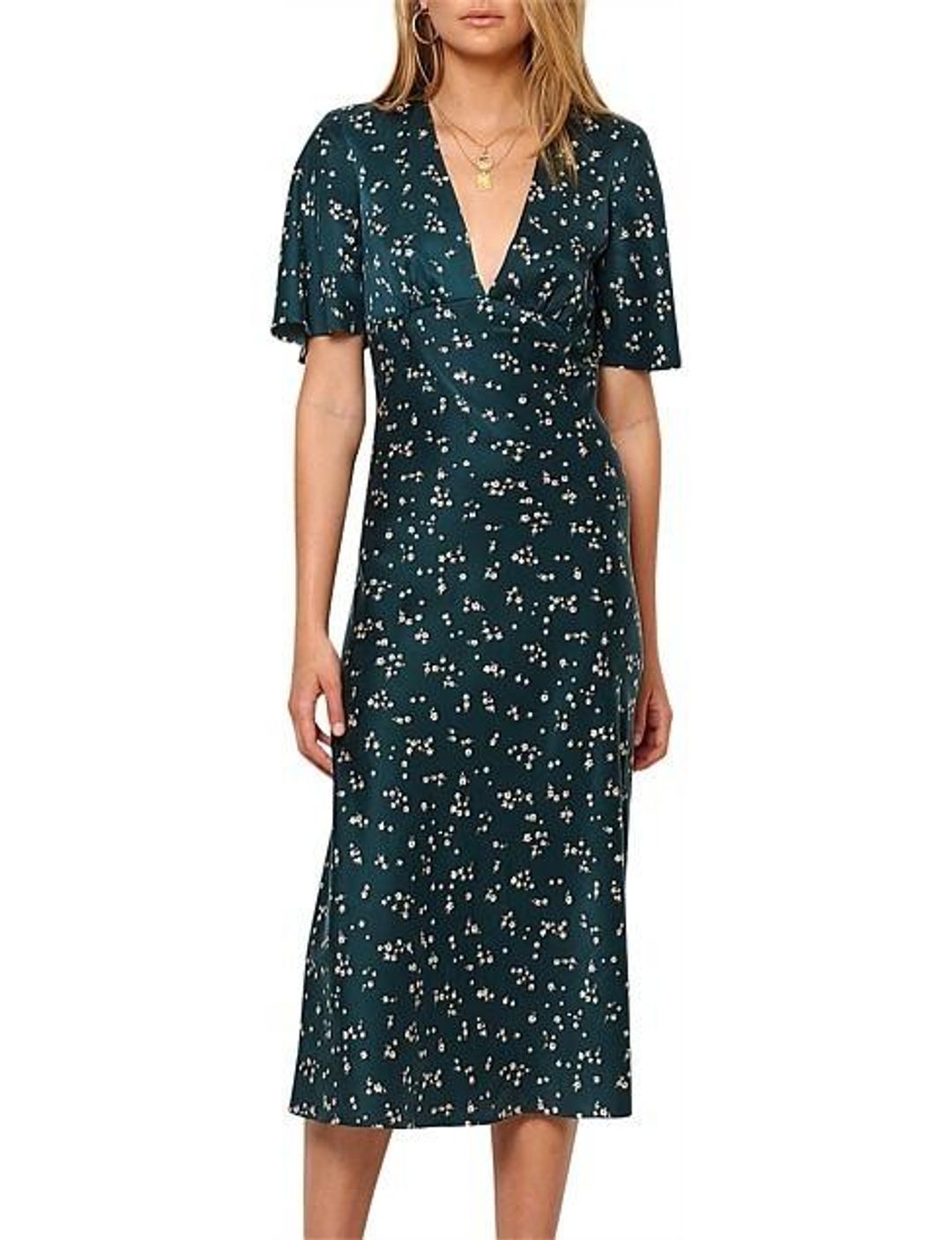 Bec and Brige Jardin Midi Dress Size 10 for rent on The Volte - main image