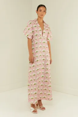 Palm Noosa Jasmine Midi Dress Diamond Hydrangea Size 12 for rent on The Volte - image 2