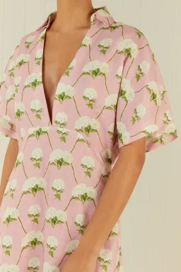 Palm Noosa Jasmine Midi Dress Diamond Hydrangea Size 12 for rent on The Volte - image 4