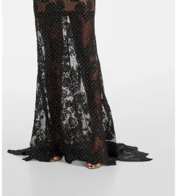 Self Portrait Rhinestone Embellished Sheer Gown Size XXS/AU 4 for rent on The Volte - image 3