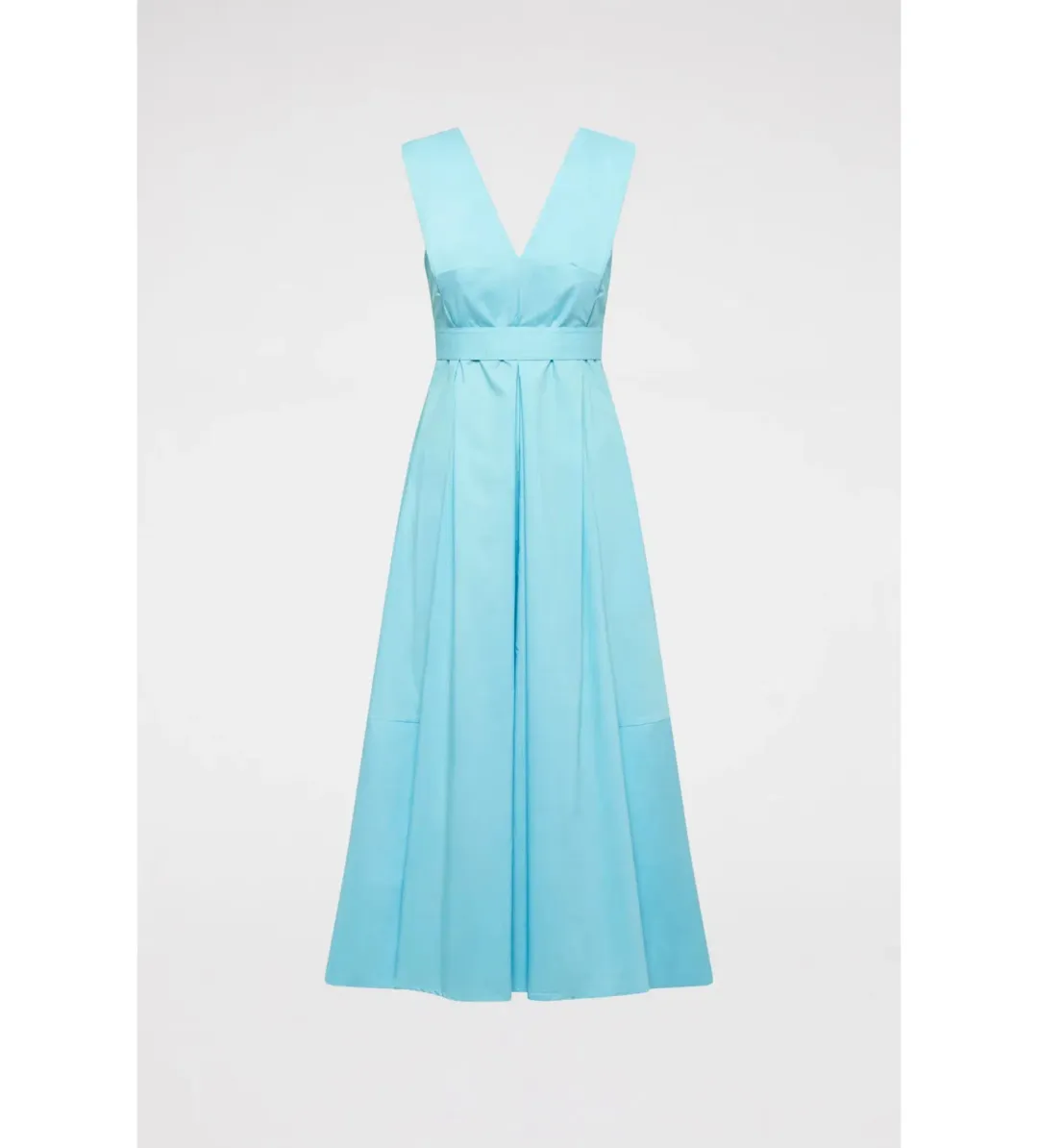 Scanlan Theodore Parachute Panelled Midi Dress in Sky Blue Size S / AU 8 for rent on The Volte - main image