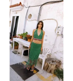 The Wolf Gang Reis Beaded Skirt & Top Size 8  for rent on The Volte - image 1