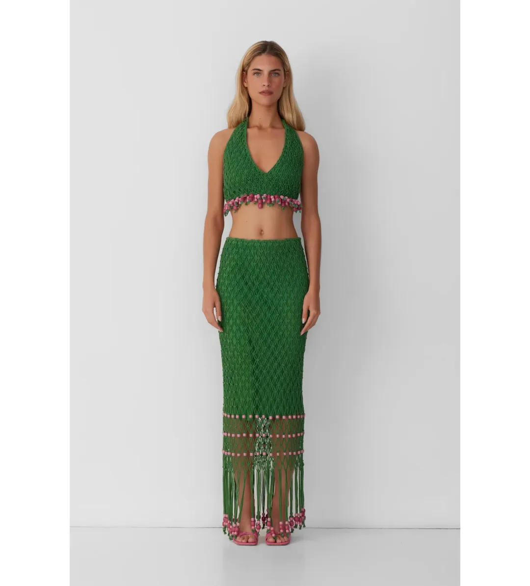 The Wolf Gang Reis Beaded Skirt & Top Size 8  for rent on The Volte - main image