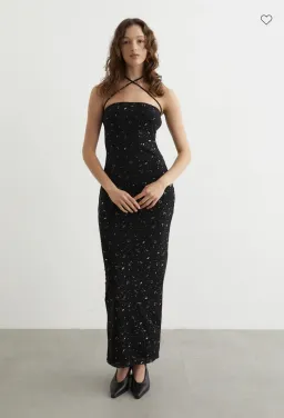 Paris Georgia Galaxy Maxi Dress Shrug Black Size AU 8 for rent on The Volte - image 2