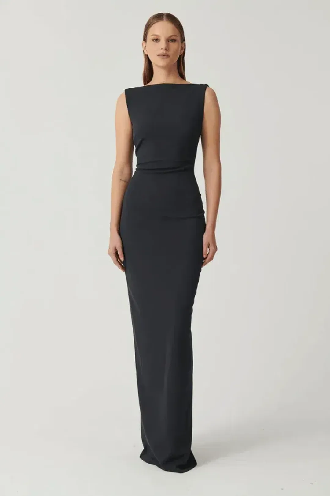 Effie Kats Verona Gown Black Size 12 for rent on The Volte - main image