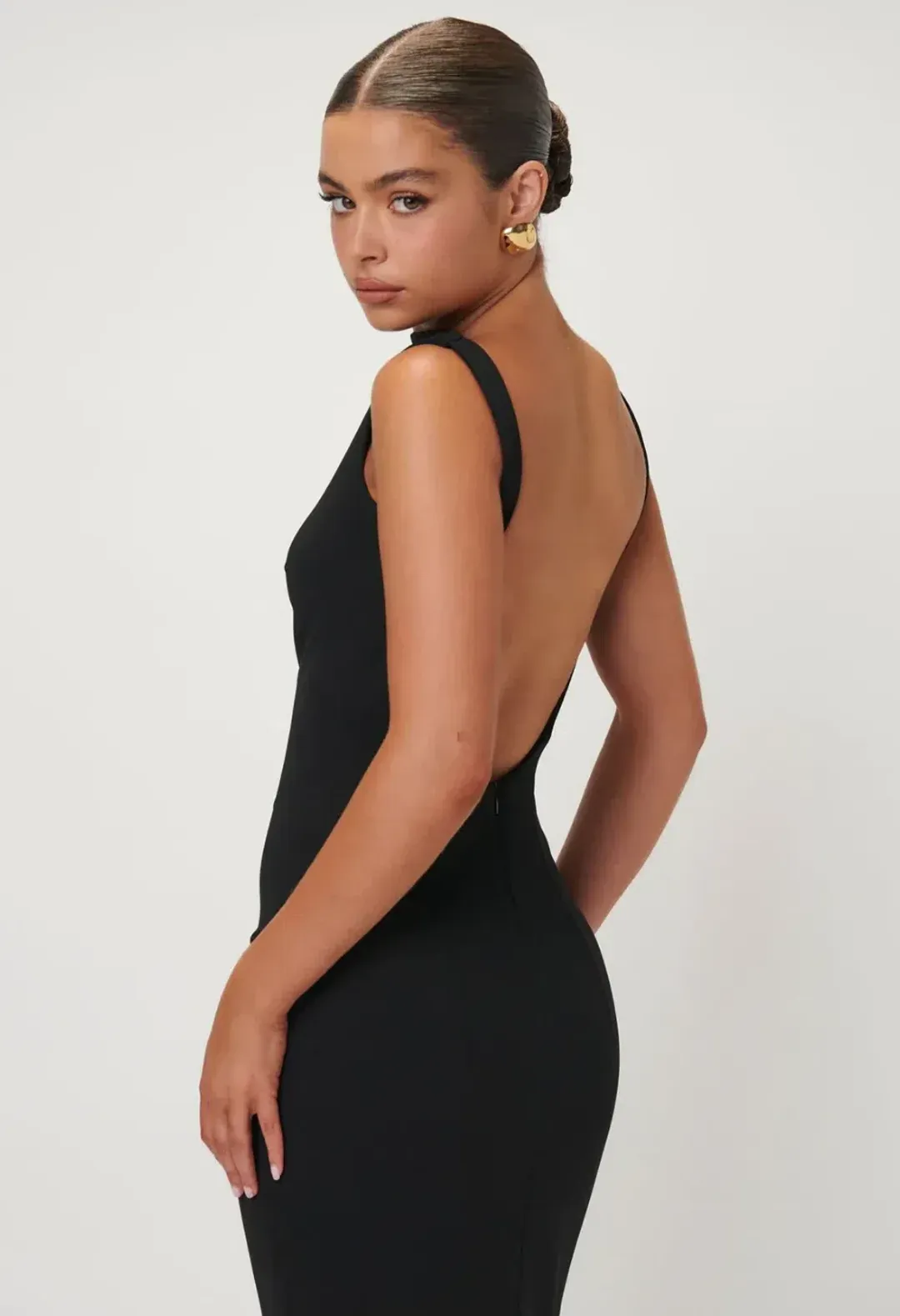 Effie Kats Verona Gown Black Size 12 for rent on The Volte - main image