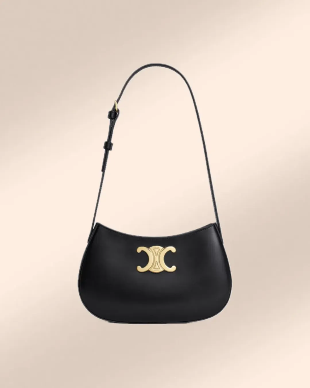 Celine Tilly Medium Calfskin Bag in Black for rent on The Volte - main image