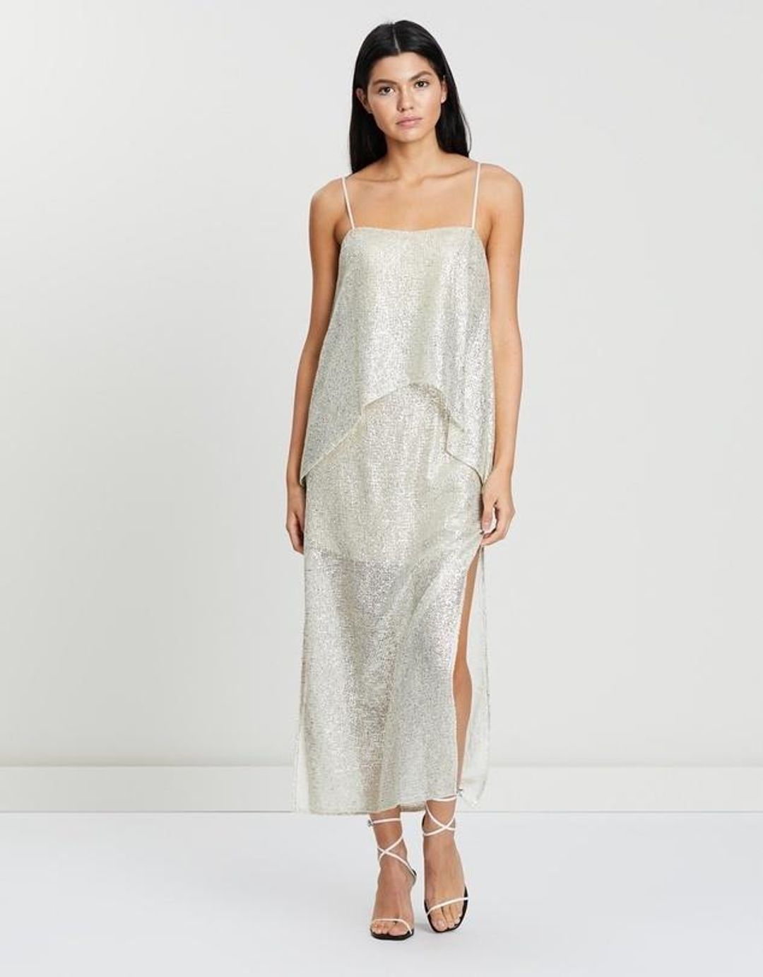 Manning Cartell Flash Bulb Metallic Dress Size 6 for rent on The Volte - main image