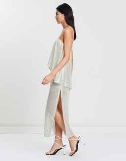Manning Cartell Flash Bulb Metallic Dress Size 6 for rent on The Volte - image 3