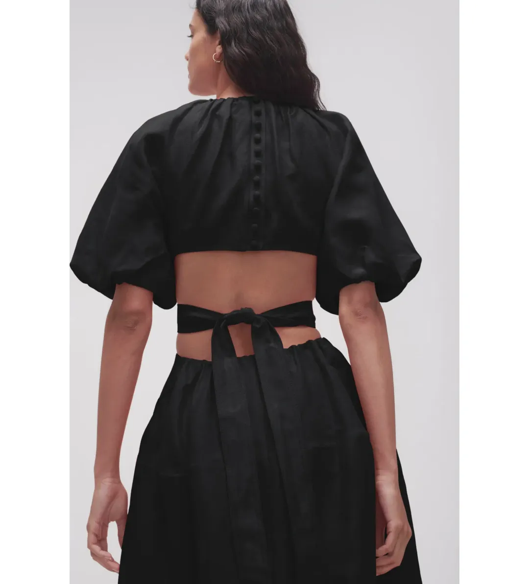 Aje Mimosa Cut Out Midi Dress in Black Size M / AU 10 for rent on The Volte - main image