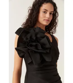 Aje Energy Mini Dress Black Size L / AU 12 for rent on The Volte - image 2