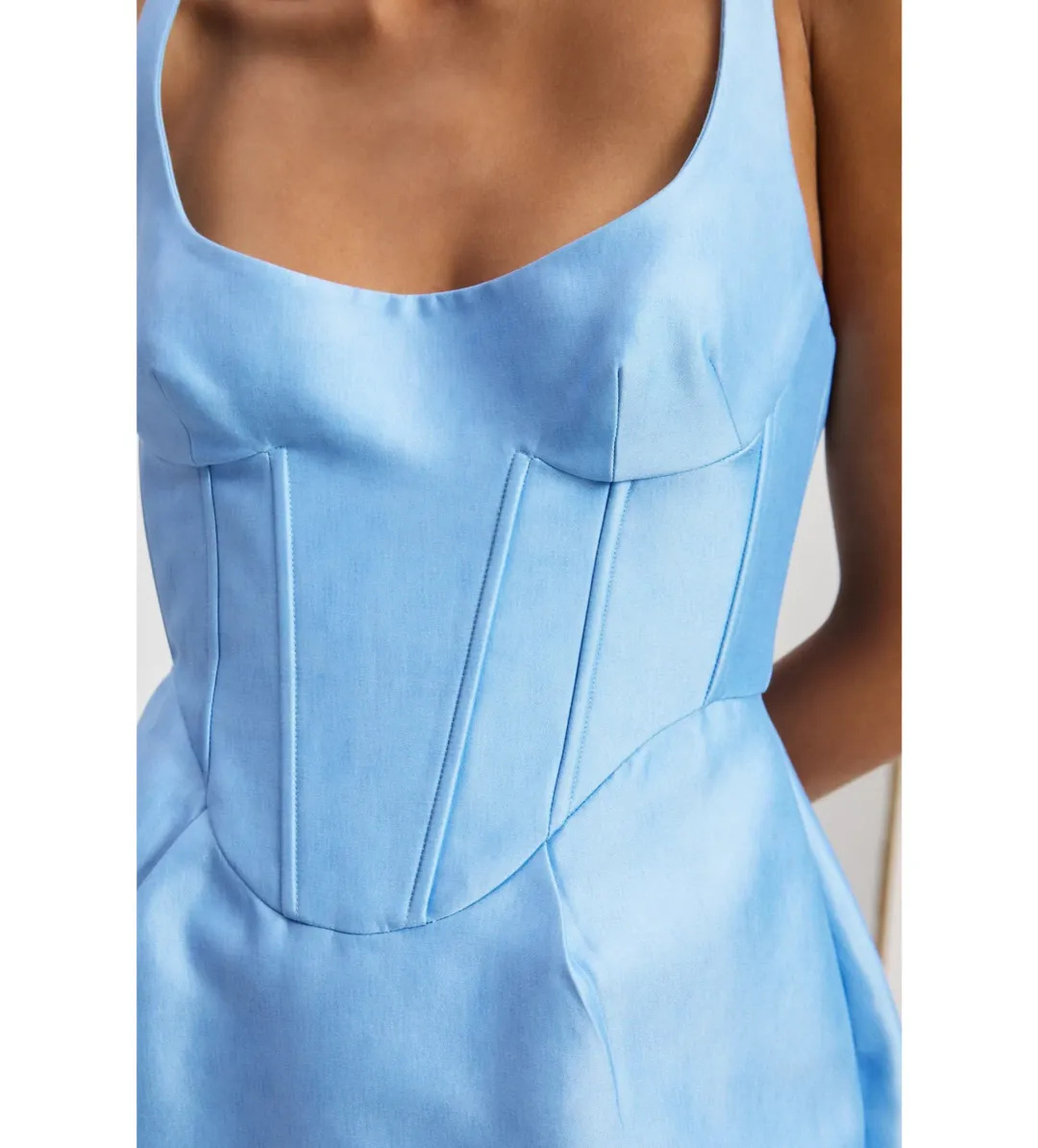 Alemais Donata Taffeta Gown Blue Size AU 10 for rent on The Volte - main image