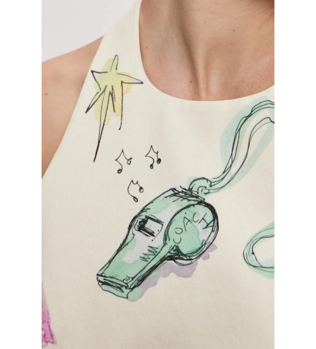 Alemais Court Mini Dress Cream Print Size AU 10 for rent on The Volte - main image