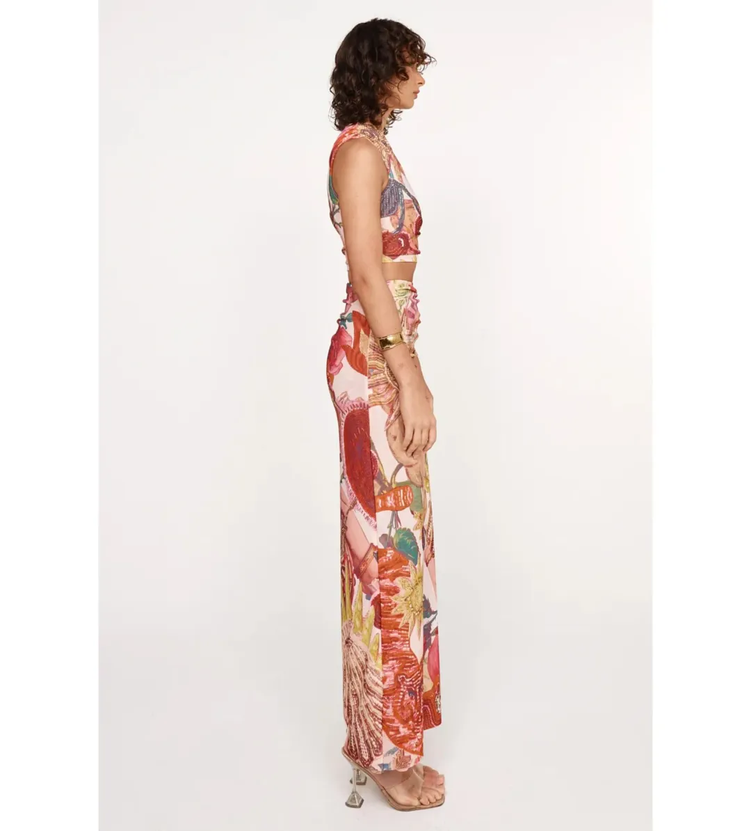 She is OLLÁ Ophelia Maxi Dress Victor Print Size AU 8 for rent on The Volte - main image