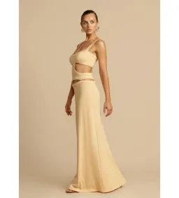 Arcina Ori Jetta Maxi Dress Butter Size AU 10 for rent on The Volte - image 2