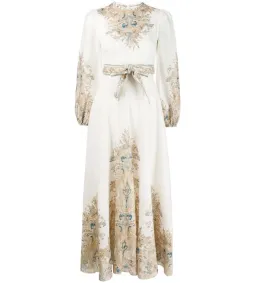 Zimmermann Freja Floral Paisley Dress Ivory Size 0/Au 8  for rent on The Volte - image 2