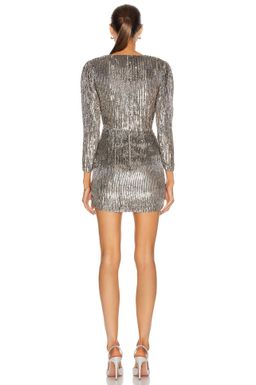 Retrofete Stacey Dress Silver Size 6 for rent on The Volte - image 3