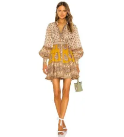 Zimmermann Bonita Buttoned Dress Print Size 0/Au 8  for rent on The Volte - image 1