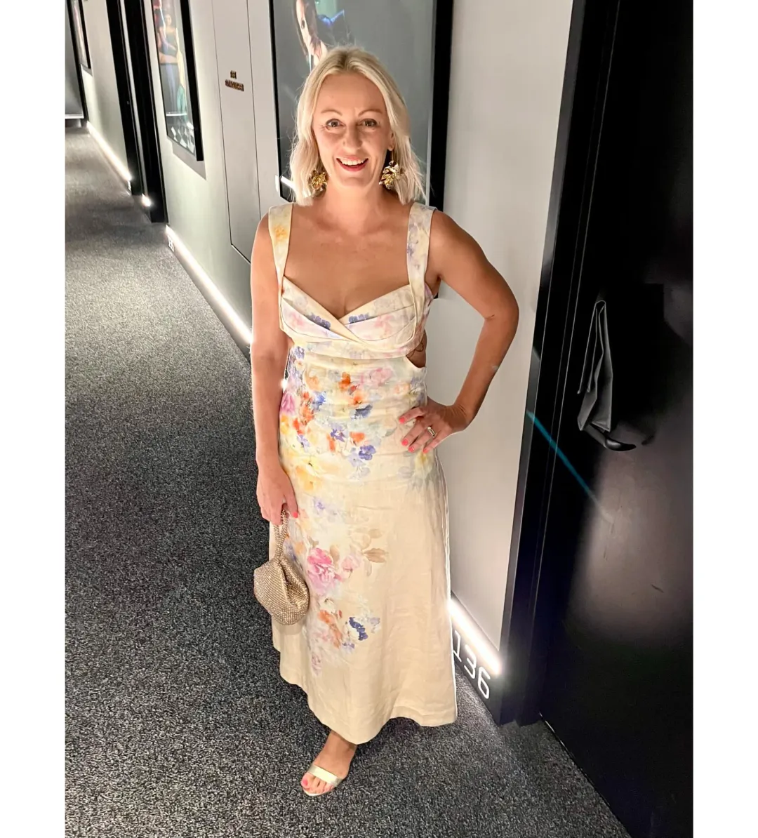 Zimmermann Crush Midi Dress in Pink Size AU 10 for rent on The Volte - main image