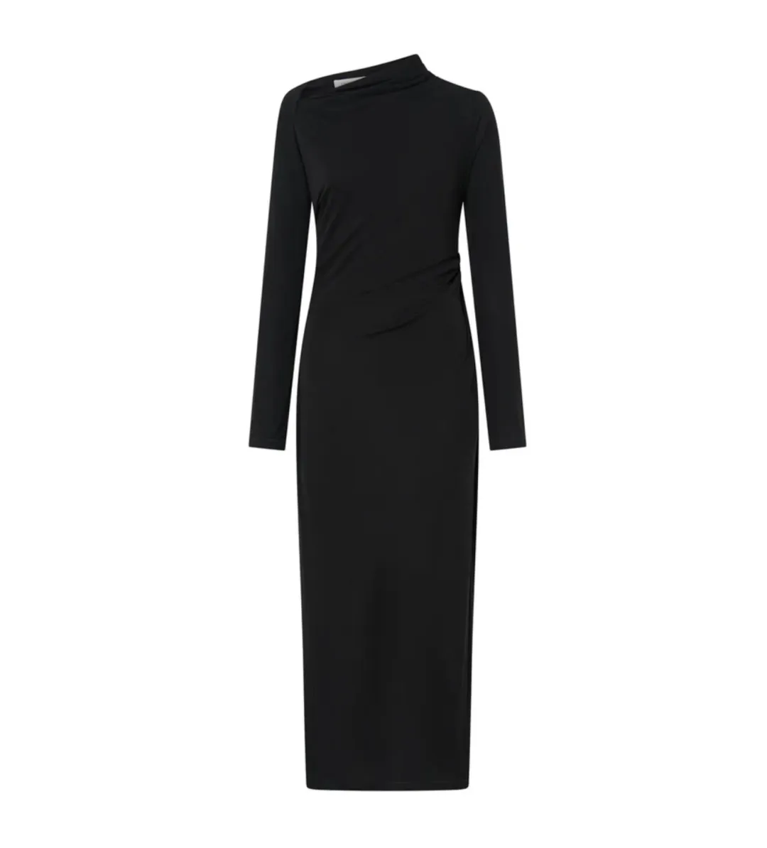 Camilla and Marc Mai Long Sleeve Midi Dress in Black Size AU 10 for rent on The Volte - main image
