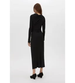 Camilla and Marc Mai Long Sleeve Midi Dress in Black Size AU 10 for rent on The Volte - image 3