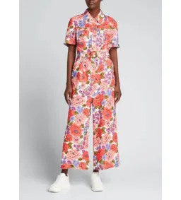Zimmermann Poppy Belted Safari Jumpsuit Floral Size 1/Au 10 for rent on The Volte - image 2