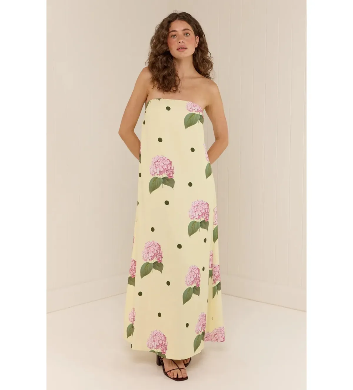 Palm Noosa Alessia Maxi Dress Portofino Polka Dot Size AU 14 for rent on The Volte - main image