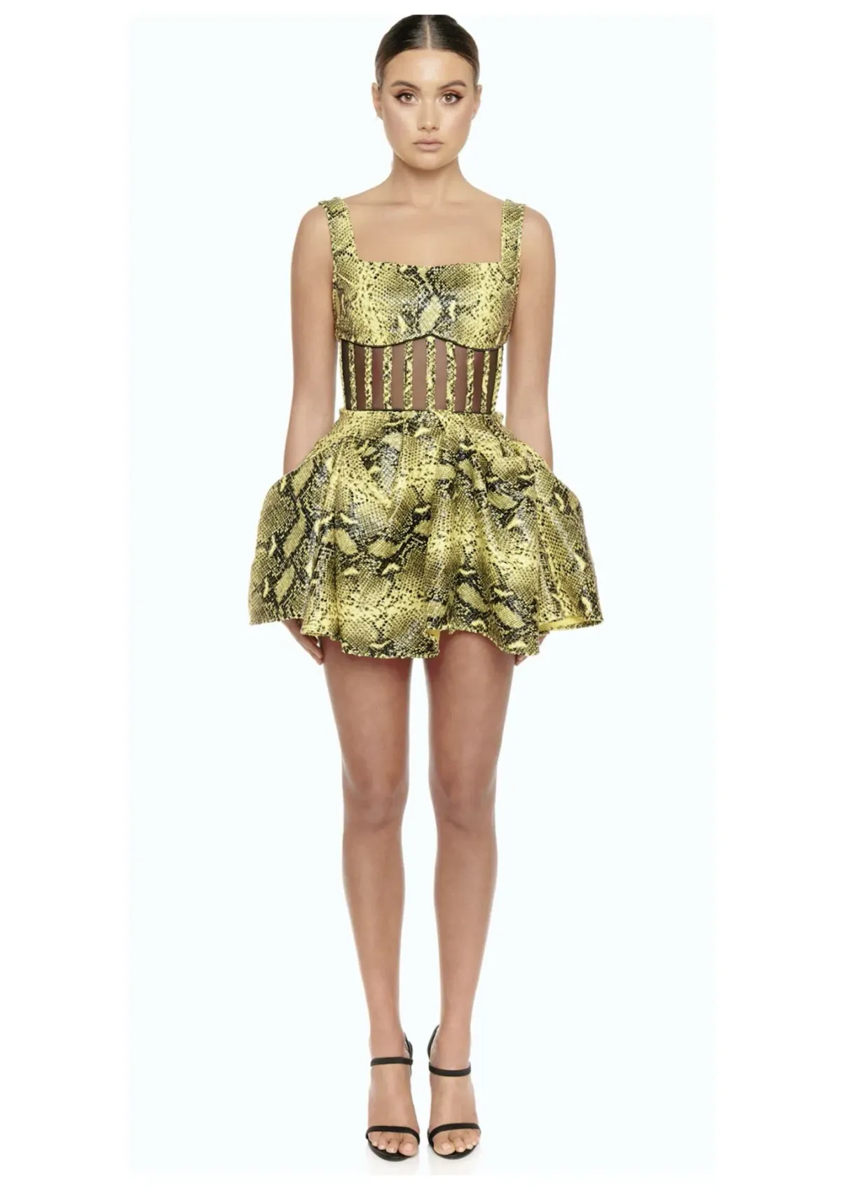 Eliya The Label Sophie Mini Dress Print Size 10 for rent on The Volte - main image