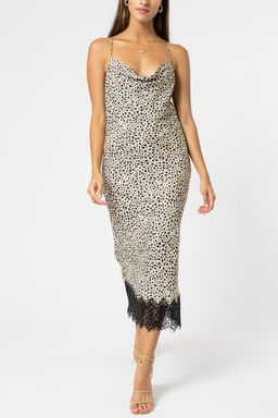 Rebecca Vallance Anya Slip Dress Animal Print Size 6 for rent on The Volte - image 1