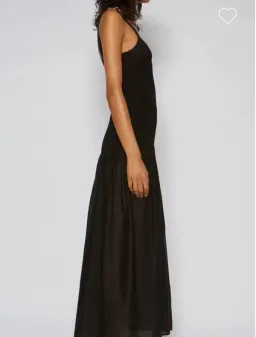 Scanlan Theodore Cotton Bralette Midi Dress Black Size 6 for rent on The Volte - image 3