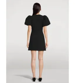 Rebecca Vallance Yvonne Bow Mini Dress in Black Size 10  for rent on The Volte - image 2