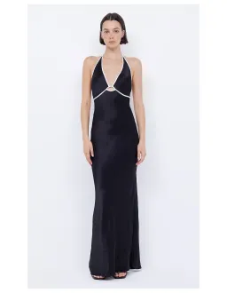 Bec & Bridge Zariah Halter Dress Maxi Black Size AU 12 for rent on The Volte - image 1